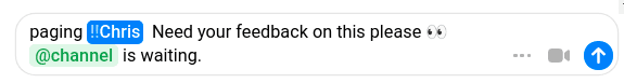 Quill chat passive mention